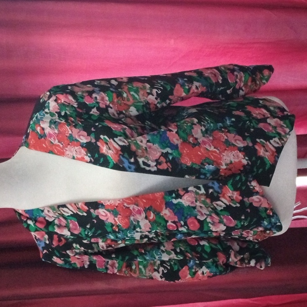 Charlotte Russe floral jacket LARGE